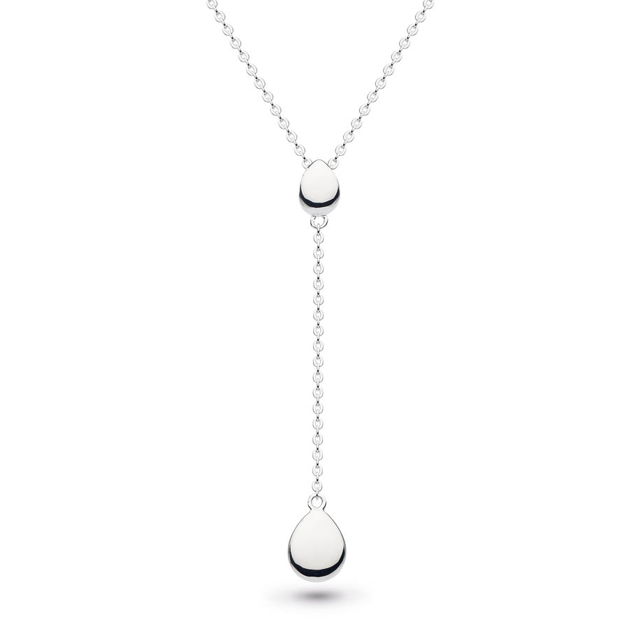 Diamond 14K Geometric Lariat Necklace - Stevie Wren