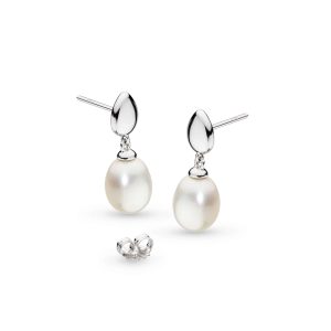 Coast Pebble Pearl Droplet Earrings