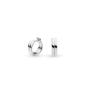 Bevel Unity Huggie Hoop Earrings