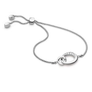 Bevel Cirque Link PavŽ Toggle Bracelet