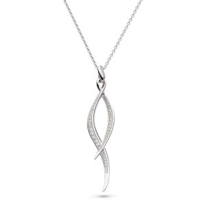 Kit Heath Entwine Twine Twist pave necklace