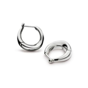 Kit Heath Bevel Cirque small hinged huggie hoop earrings