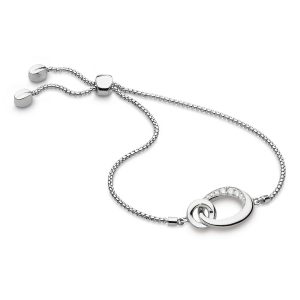 Kit Heath Bevel Cirque CZ link toggle bracelet