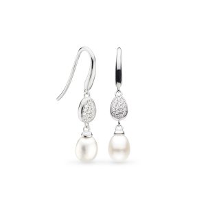 Coast Pebble Glisten Pave Pearl Drop Earrings